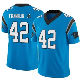 Franklin Carolina Panthers Mesh Football Jersey, Black, Youth Medium